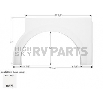 Icon Fender Skirt For Damon  Daybreak 46-1/2 Inch 28 Inch  01976