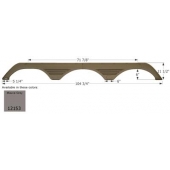 Icon Fender Skirt For Forest River  Sandstorm 104-3/4 Inch 11-1/2 Inch Mauve Gray 12153