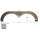 Icon Fender Skirt For Forest River  Grand Surveyor 66-1/2 Inch 19 Inch Metallic Gray 12143