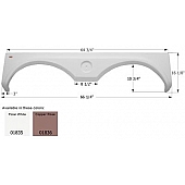 Icon Fender Skirt For Gulfstream  Yellowstone 66-1/4 Inch 16-1/8 Inch Copper Rose 01836