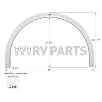 Icon Fender Skirt For Fleetwood  Pace Arrow Class A motorhomes 49 Inch 30-1/2 Inch  12148