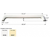 Icon Fender Skirt Universal Replacement To Fit By Dimension 63-3/4 Inch 10-1/2 Inch Colonial White 00407