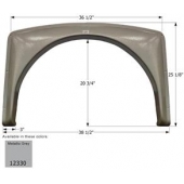 Icon Fender Skirt For Gulfstream  B Touring Cruiser 38-1/2 Inch 25-1/8 Inch Metallic Gray 12330
