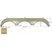Icon Fender Skirt Sunnybrook s Mobile Scout Titan 106-3/4 Inch 18-1/4 Inch - Champagne - 12344