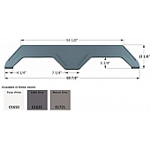 Icon Fender Skirt For Glendale  Titanium 69-7/8 Inch 13-1/8 Inch  White 01650