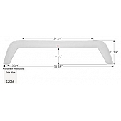 Icon Fender Skirt For Forest River  Rockwood Roo 56-3/4 Inch 12-3/4 Inch  White 12129