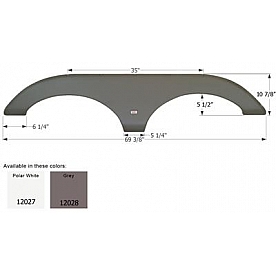 Icon Fender Skirt For Forest River  Sierra 69-3/8 Inch 10-7/8 Inch  White 12027
