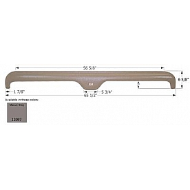 Icon Fender Skirt For Forest River  Rockwood/ Flagstaff 65-1/2 Inch 6-5/8 Inch Mauve Gray 12097