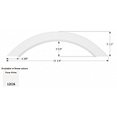 Icon Fender Skirt For Dutchmen  Voyager 21-1/8 Inch 5-1/2 Inch  White 12036