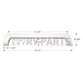 Icon Fender Skirt For Thor  Citation 69-3/4 Inch 12-3/4 Inch Taupe 12306