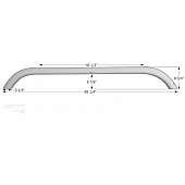 Icon Fender Skirt For Forest River  Wildwood 68-1/4 Inch 8-3/4 Inch  White 12316