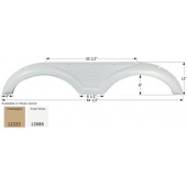 Icon Fender Skirt For Gulfstream  Conquest/ Seahawk 64-1/2 Inch 12 Inch  White 12686