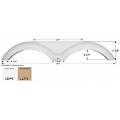 Icon Fender Skirt For Sunnybrook And Winnebago s 67 Inch 11-1/8 Inch Champagne 12770