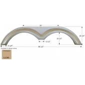 Icon Fender Skirt For KZ  Escalade 80-1/2 Inch 18-1/4 Inch Champagne 12295