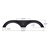 Icon Fender Skirt For Jayco  Eagle 69-1/2 Inch 12-3/4 Inch Black 14255