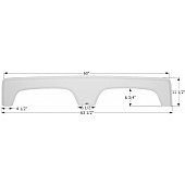 Icon Fender Skirt For Coachmen  Catalina, Adrenaline 63-1/2 Inch 11-1/2 Inch Black 12307