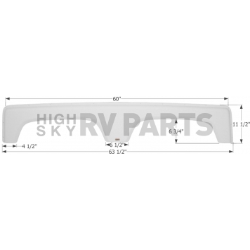 Icon Fender Skirt For Coachmen  Catalina, Adrenaline 63-1/2 Inch 11-1/2 Inch Black 12307