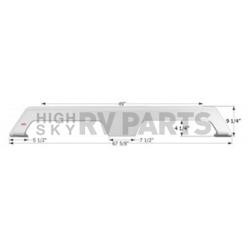 Icon Fender Skirt Gulfstream  Innsbruck And Conquest 67-5/8 Inch 9-1/4 Inch Champagne 12261