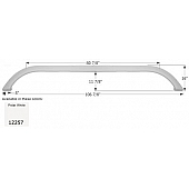 Icon Fender Skirt Carriage  C-Force 106-7/8 Inch 16 Inch  White 12257