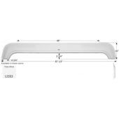 Icon Fender Skirt For Kit  Sportsmaster 67-1/2 Inch 10 Inch  White 12553