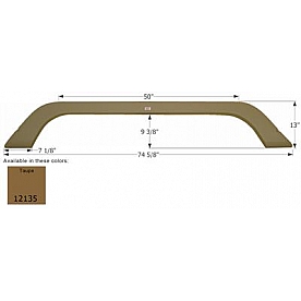 Icon Fender Skirt Thor  AeroStar And Dutchmen 74-5/8 Inch 13 Inch Taupe 12244