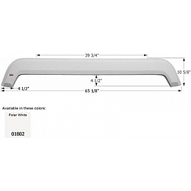 Icon Fender Skirt For KZ  Sportsmen 66-1/8 Inch 10-5/8 Inch  White 01802