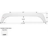 Icon Fender Skirt For KZ  Sportsmen 67-5/8 Inch 14 Inch  White 01884