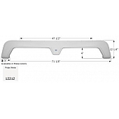 Icon Fender Skirt Thor  FS2212 73-1/8 Inch 12-1/4 Inch  White 12212