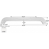 Icon Fender Skirt For Forest River  Sandstorm 69-3/4 Inch 10-3/4 Inch  White 12363