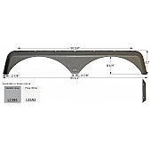 Icon Fender Skirt For Jayco  Eagle 65-1/2 Inch 11 Inch  White 12692