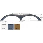 Icon Fender Skirt For Fleetwood  Backpack 61-1/4 Inch 9-3/8 Inch Taupe 12712