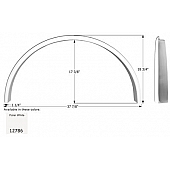 Icon Fender Skirt For Jayco s 37-7/8 Inch 18-3/4 Inch  White 12786