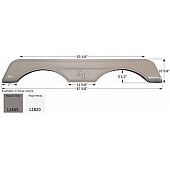 Icon Fender Skirt For Sunnybrook And Winnebago s 67-5/8 Inch 10-5/8 Inch  White 12820