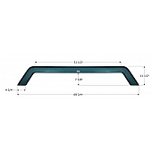 Icon Fender Skirt For Thor  Kodiak Skamper 69-3/4 Inch 11-1/2 Inch Metallic Emerald 12914