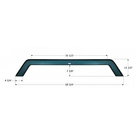 Icon Fender Skirt For Thor  Kodiak Skamper 69-3/4 Inch 11-1/2 Inch Metallic Emerald 12914