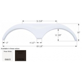 Icon Fender Skirt Heartland 5th Wheels Models and Heartland Bighorn 69-1/8 Inch 16 Inch Winchester Brown - 12579