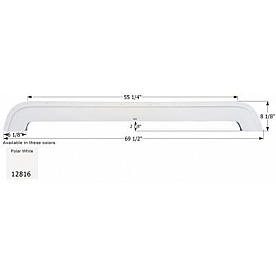 Icon Fender Skirt For KZ  Sportsmen 69-1/2 Inch 8-1/8 Inch  White 12816