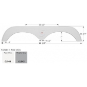 Icon Fender Skirt For Forest River  Surveyor 61-1/4 Inch 11-3/4 Inch  White 01944