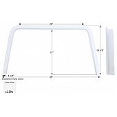 Icon Fender Skirt For Coachmen  Freelande 35 Inch 18-1/2 Inch  White 12391