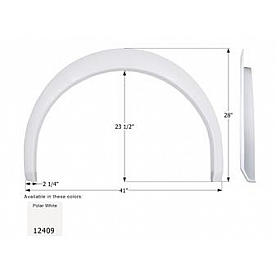 Icon Fender Skirt For Coachmen Motorhomes Including Mirada Class A 41 Inch 28 Inch  White 12409
