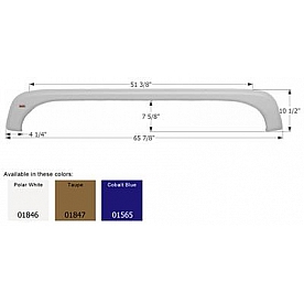 Icon Fender Skirt For KZ  Sportsmen/ Frontier 65-7/8 Inch 10-1/2 Inch Taupe 01847
