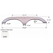 Icon Fender Skirt For Keystone  Montana 74-1/2 Inch 11-1/2 Inch  White 01633