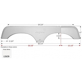 Icon Fender Skirt For Jayco  Eagle 66-3/4 Inch   White 12639