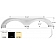 Icon Fender Skirt For Evergreen RV  Bay Hill 77-3/4 Inch 15-1/2 Inch Colonial White 12708