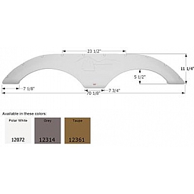 Icon Fender Skirt For Forest River  Wildcat 70-1/8 Inch 11-1/4 Inch Taupe 12361