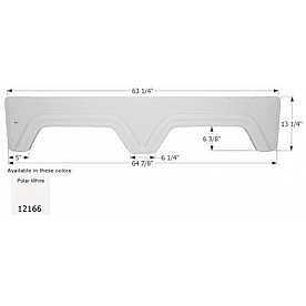 Icon Fender Skirt Specific Glendale Golden Falcon Units 64-7/8 Inch 13-1/4 Inch  White 12166
