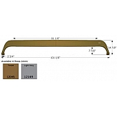 Icon Fender Skirt For Monaco And Holiday Rambler  Mkenzie Dune Chaser 101-1/8 Inch 14-7/8 Inch Light Gray 12169