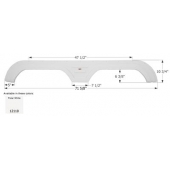 Icon Fender Skirt For Keystone  Hornet 71-5/8 Inch 10-3/4 Inch  White 12110