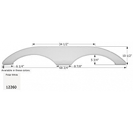 Icon Fender Skirt Starcraft  Homestead 68-3/4 Inch 10-1/2 Inch  White 12260
