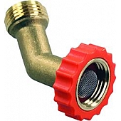 JR Products Fresh Water Hose End Protector - 45 Degree Brass - 62225
